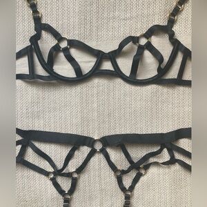 Victoria's Secret Bra + Garter Set